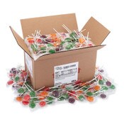 Office Snax® Lick Stix Suckers, Randomly Assorted Flavors, 5 lb Bag Item: OFX00654