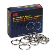 Officemate Book Rings, 1" Diameter, 100/Box Item: OIC99701