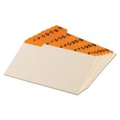 Oxford™ Manila Index Card Guides with Laminated Tabs, 1/5-Cut Top Tab, 1 to 31, 5 x 8, Manila, 31/Set Item: OXF05832