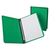 Oxford™ Heavyweight PressGuard and Pressboard Report Cover w/Reinforced Side Hinge, 2-Prong Fastener, 3" Cap, 8.5 x 11, Light Green Item: OXF12703