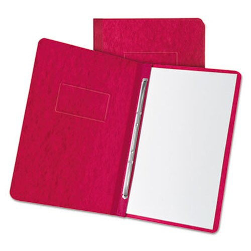 Oxford™ Heavyweight PressGuard and Pressboard Report Cover w/Reinforced Side Hinge, 2-Prong Fastener, 3" Cap, 8.5 x 11, Executive Red Item: OXF12911