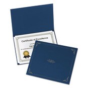 Oxford™ Certificate Holder, 11.25 x 8.75, Dark Blue, 5/Pack Item: OXF29900235BGD