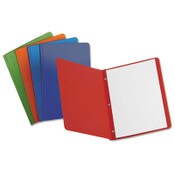 Oxford™ Title Panel and Border Front Report Cover, Three-Prong Fastener, 0.5" Capacity, 8.5 x 11, Assorted/Assorted, 25/Box Item: OXF52513