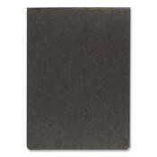 Oxford™ Pressboard Report Cover with Reinforced Top Hinge, Two-Prong Metal Fastener, 2" Capacity, 8.5 x 11, Black/Black Item: OXF71306