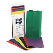 Pacon® Rainbow Bags, #6 Size, 6" x 3.63" x 11", Assorted Bright Colors, 28/Pack Item: PAC0072140