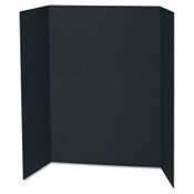 Pacon® Spotlight Corrugated Presentation Display Boards, 48 x 36, Black/Kraft, 24/Carton Item: PAC3766