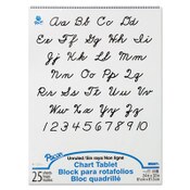 Pacon® Chart Tablets, Unruled, 24 x 32, White, 25 Sheets Item: PAC74510