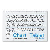 Pacon® Chart Tablets, Presentation Format (1" Rule), 24 x 16, White, 30 Sheets Item: PAC74630