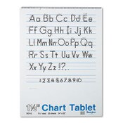 Pacon® Chart Tablets, Presentation Format (1.5" Rule), 24 x 32, White, 25 Sheets Item: PAC74710