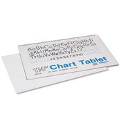 Pacon® Chart Tablets, Presentation Format (1.5" Rule), 24 x 16, White, 25 Sheets Item: PAC74720