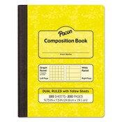 Pacon® Composition Book, Wide/Legal Rule, Yellow Cover, (100) 9.75 x 7.5 Sheets Item: PACMMK37163