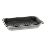 Pactiv Evergreen Supermarket Tray, #2, 5.88 x 8.38 x 1.21, Black, Foam, 500/Carton Item: PCT51P902