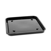 Pactiv Evergreen Recycled Plastic Container, 6 x 6 Brownie Container, 7.5 x 7.5 x 0.56, Black, Plastic, 195/Carton Item: PCT75SBASE