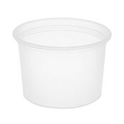 Pactiv Evergreen Newspring DELItainer Microwavable Container, 64 oz, 4.5 x 4.5 x 6.35, Natural, Plastic, 120/Carton Item: PCTL6064