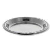 Pactiv Evergreen Meadoware Impact Plastic Dinnerware, Plate, 10.25" dia, Black, 500/Carton Item: PCTMI10EY
