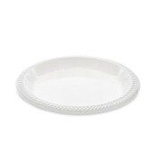 Pactiv Evergreen Meadoware Impact Plastic Dinnerware, Plate, 10.25" dia, White, 500/Carton Item: PCTMI10