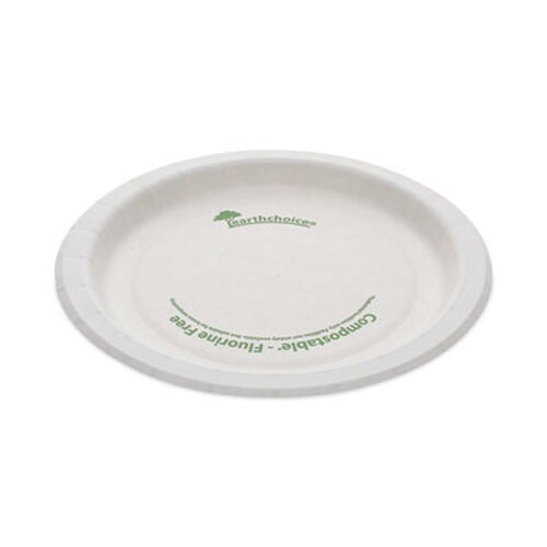 Pactiv Evergreen EarthChoice Pressware Compostable Dinnerware, Plate, 6" dia, White, 750/Carton Item: PCTPSP06EC