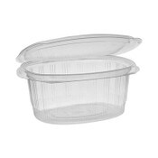 Pactiv Evergreen EarthChoice Recycled PET Hinged Container, 32 oz, 7.31 x 5.88 x 3.25, Clear, Plastic, 280/Carton Item: PCTYCA910320000