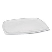 Pactiv Evergreen Showcase Deli Container Lid, Flat Lid For 3-Compartment 48/64 oz Containers, 9 x 7.38 x 0.19, Clear, Plastic, 220/Carton Item: PCTYCI85300