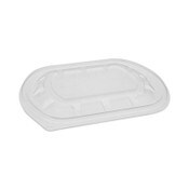 Pactiv Evergreen ClearView MealMaster Lid with Fog Gard Coating, Medium Flat Lid, 8.13 x 6.5 x 0.38, Clear, Plastic, 252/Carton Item: PCTYCN8462S00D0