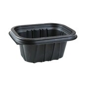 Pactiv Evergreen EarthChoice Entree2Go Takeout Container, 12 oz, 5.65 x 4.25 x 2.57, Black, Plastic, 600/Carton Item: PCTYCNB6X412000
