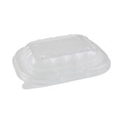 Pactiv Evergreen EarthChoice Entree2Go Takeout Container Vented Lid, 5.65 x 4.25 x 0.93, Clear, Plastic, 600/Carton Item: PCTYCNV6X4PPDL