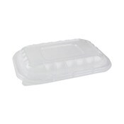 Pactiv Evergreen EarthChoice Entree2Go Takeout Container Vented Lid, 8.67 x 5.75 x 0.98, Clear, Plastic, 300/Carton Item: PCTYCNV9X6PPDL