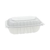 Pactiv Evergreen EarthChoice Vented Microwavable MFPP Hinged Lid Container, 9 x 6 x 3.1, White, Plastic, 170/Carton Item: PCTYCNW0205