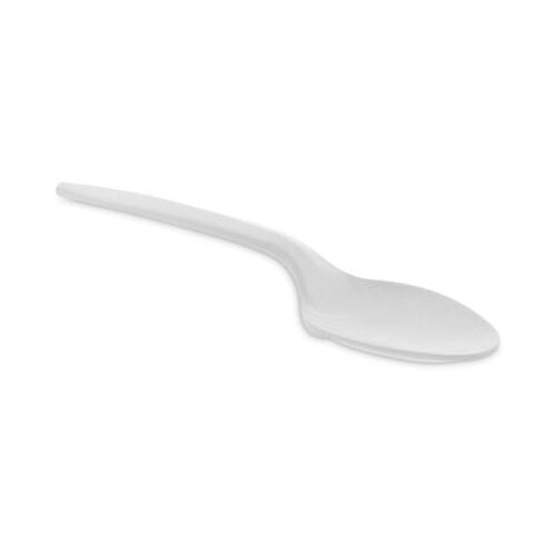 Pactiv Evergreen Fieldware Cutlery, Spoon, Mediumweight, White, 1,000/Carton Item: PCTYFWSWCH