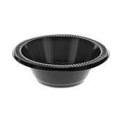 Pactiv Evergreen Prairieware Impact Plastic Dinnerware, Bowl, 12 oz, 5" dia, Black, 1,000/Carton Item: PCTYPIB12E