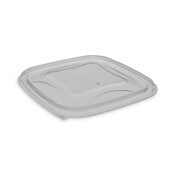 Pactiv Evergreen EarthChoice Square Recycled Bowl Flat Lid, 5.5 x 5.5 x 0.75, Clear, Plastic, 504/Carton Item: PCTYSACLF05