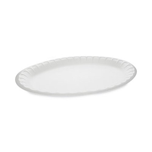 Pactiv Evergreen Placesetter Satin Non-Laminated Foam Dinnerware, Platter, 8.5 x 11.5, White, 500/Carton Item: PCTYTH100430000