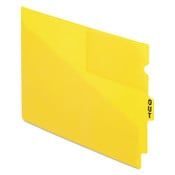 Pendaflex® Colored Poly Out Guides with Center Tab, 1/3-Cut End Tab, Out, 8.5 x 11, Yellow, 50/Box Item: PFX13544