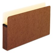 Pendaflex® Standard Expanding File Pockets, 5.25" Expansion, Legal Size, Red Fiber, 10/Box Item: PFX1536GOX