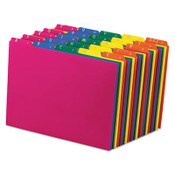 Pendaflex® Poly Top Tab File Guides, 1/5-Cut Top Tab, A to Z, 8.5 x 11, Assorted Colors, 25/Set Item: PFX40142
