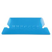 Pendaflex® Transparent Colored Tabs For Hanging File Folders, 1/5-Cut, Blue, 2" Wide, 25/Pack Item: PFX42BLU