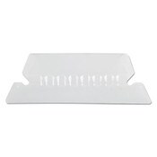 Pendaflex® Transparent Colored Tabs For Hanging File Folders, 1/5-Cut, Clear, 2" Wide, 25/Pack Item: PFX42CR