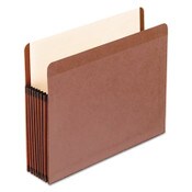 Pendaflex® Premium Reinforced Expanding File Pockets, 7" Expansion, Letter Size, Red Fiber, 5/Box Item: PFX45302