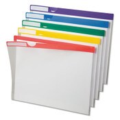 Pendaflex® Clear Poly Index Folders, Letter Size, Assorted Colors, 10/Pack Item: PFX50981
