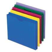 Pendaflex® Poly File Jackets, Straight Tab, Letter Size, Assorted Colors, 10/Pack Item: PFX50990