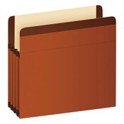 Pendaflex® Premium Reinforced Expanding File Pockets, 3.5" Expansion, Legal Size, Red Fiber, 10/Box Item: PFX85363