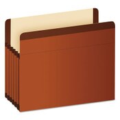 Pendaflex® Premium Reinforced Expanding File Pockets, 5.25" Expansion, Legal Size, Red Fiber, 5/Box Item: PFX85565