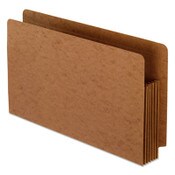 Pendaflex® Heavy-Duty End Tab File Pockets, 5.25" Expansion, Legal Size, Red Fiber, 10/Box Item: PFX95565