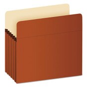 Pendaflex® Earthwise by Pendaflex Recycled File Pockets, 5.25" Expansion, Letter Size, Red Fiber Item: PFXE1534G