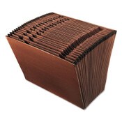 Pendaflex® Earthwise by Pendaflex Recycled Indexed Expanding File, 31 Sections, 1/31-Cut Tabs, Letter Size, Red Fiber Item: PFXER17D