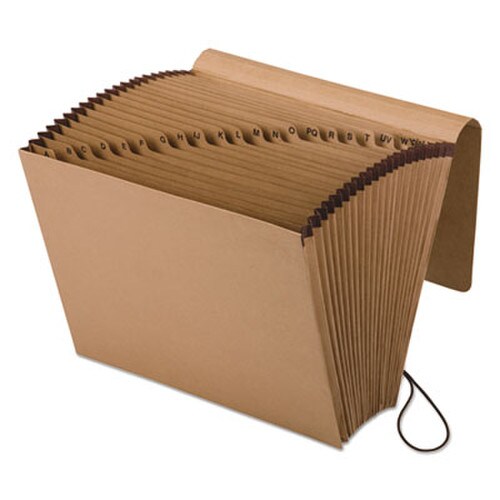 Pendaflex® Kraft Indexed Expanding File, 21 Sections, Elastic Cord Closure, 1/21-Cut Tabs, Letter Size, Brown Item: PFXK17AOX