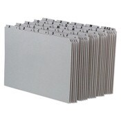 Pendaflex® Top Tab A-Z File Guides, 1/5-Cut Top Tab, A to Z, 8.5 x 11, Gray, 25/Set Item: PFXPN925