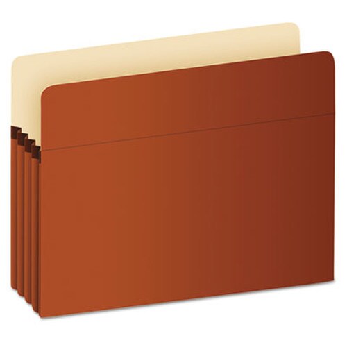 Pendaflex® Pocket File, 3.5" Expansion, Legal Size, Red Fiber Item: PFXS26E