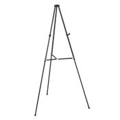Quartet® Lightweight Telescoping Tripod Easel, Adjusts 38" to 66" High, Aluminum, Black Item: QRT51E