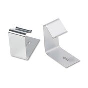 Quartet® Flexible Metal Cubicle Hangers, For 1.5" to 2.5" Thick Partition Walls, Silver, 2/Set Item: QRT7501